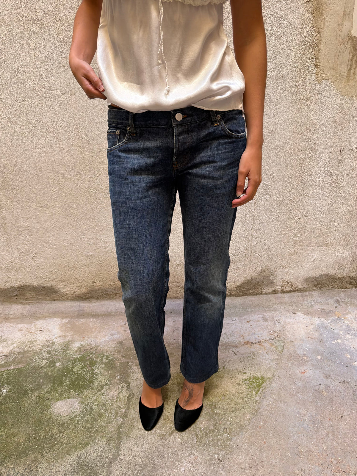 Prada Dark Navy Straight Leg Jeans