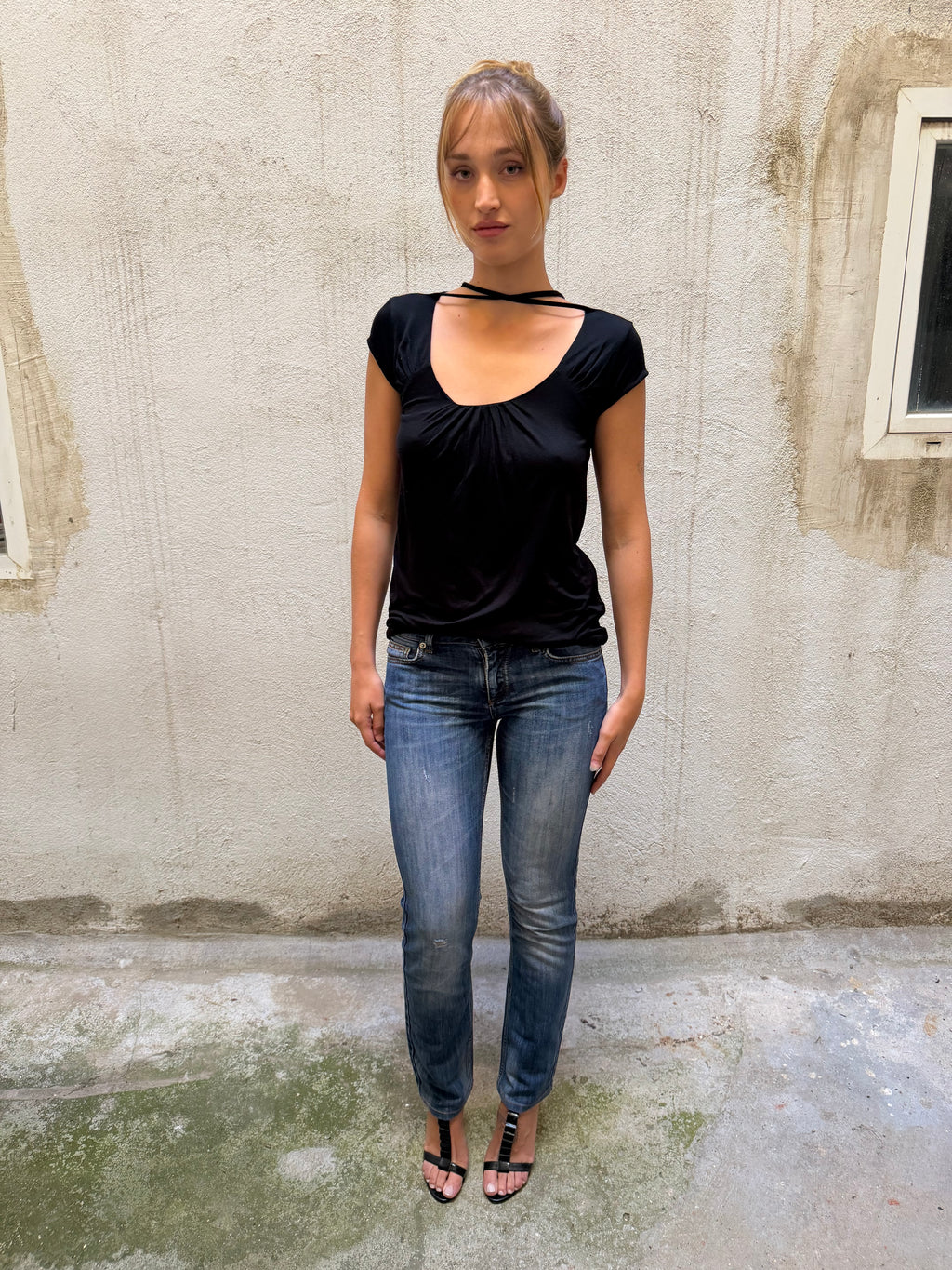 Patrizia Pepe Neck Tie Top