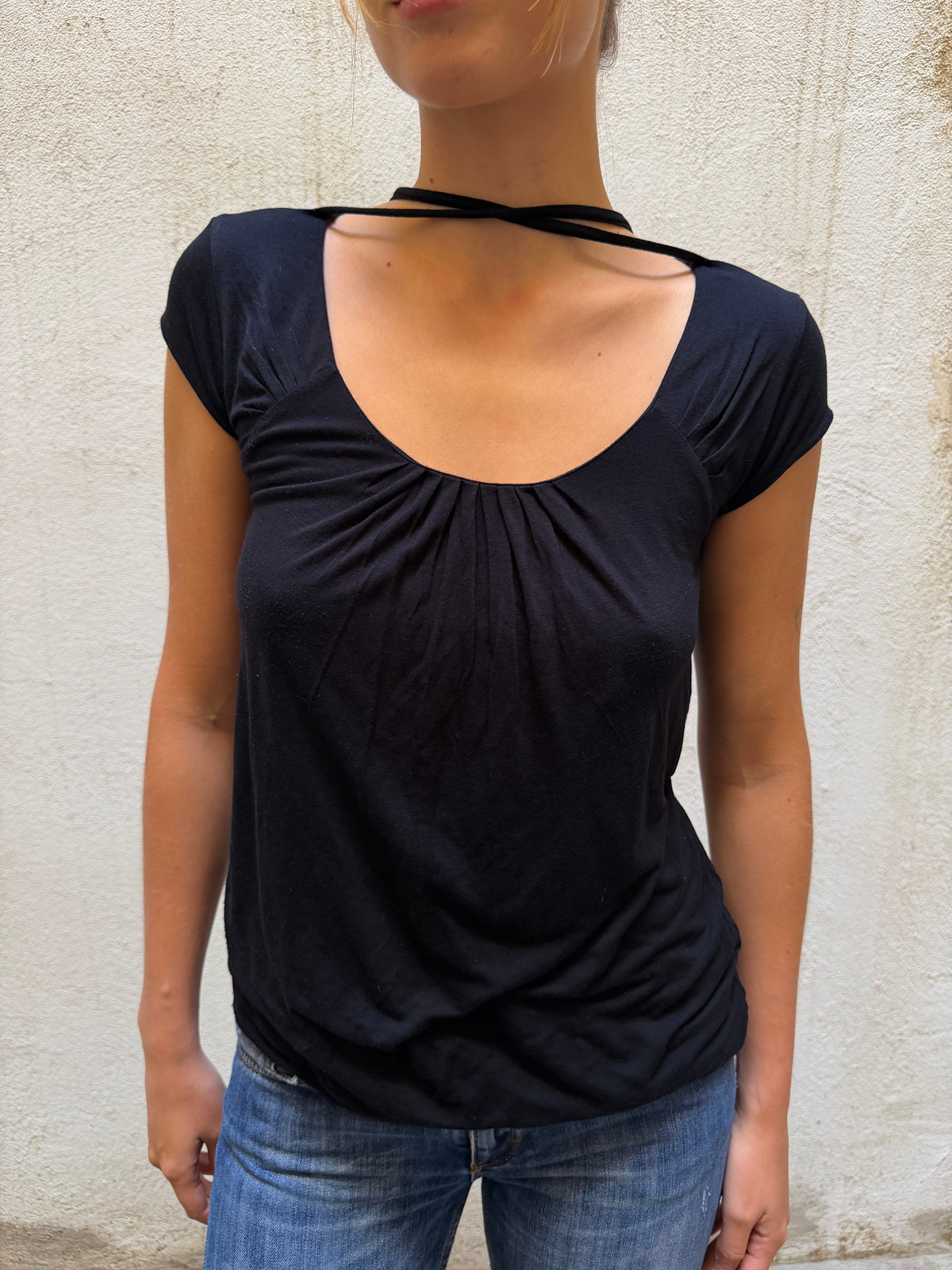 Patrizia Pepe Neck Tie Top