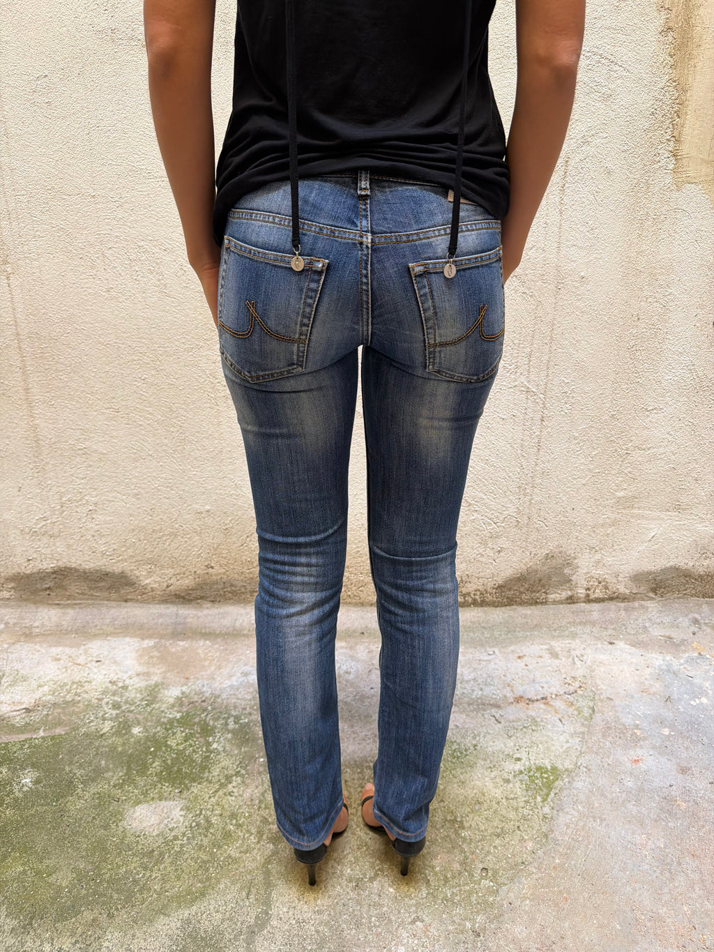 Iceberg Dark Navy Straight Leg Jeans