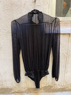 Patrizia Pepe Sheer Mesh Bodysuit
