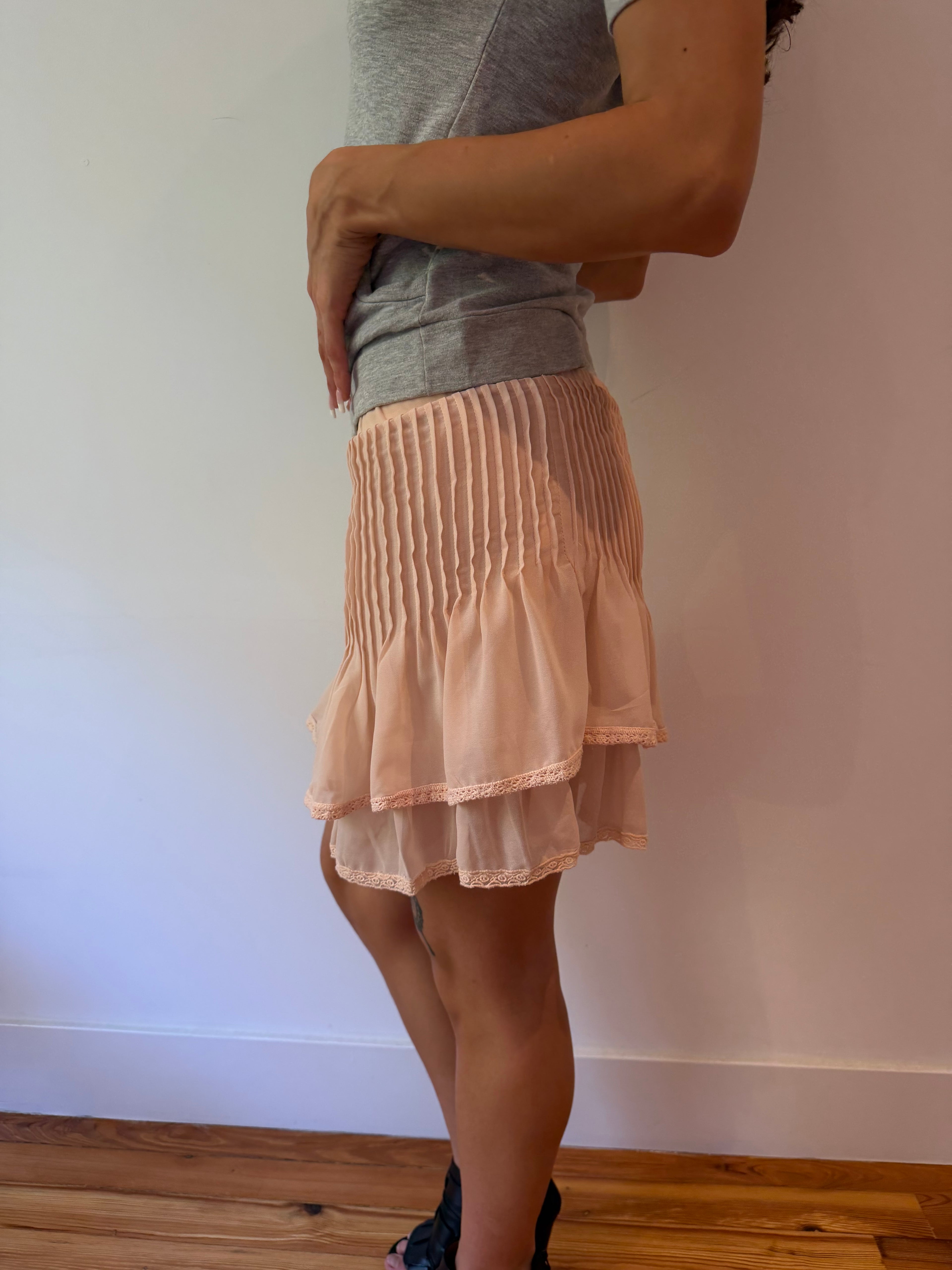 Ruched Midi Skirt