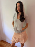 Hooded V-Neck Top