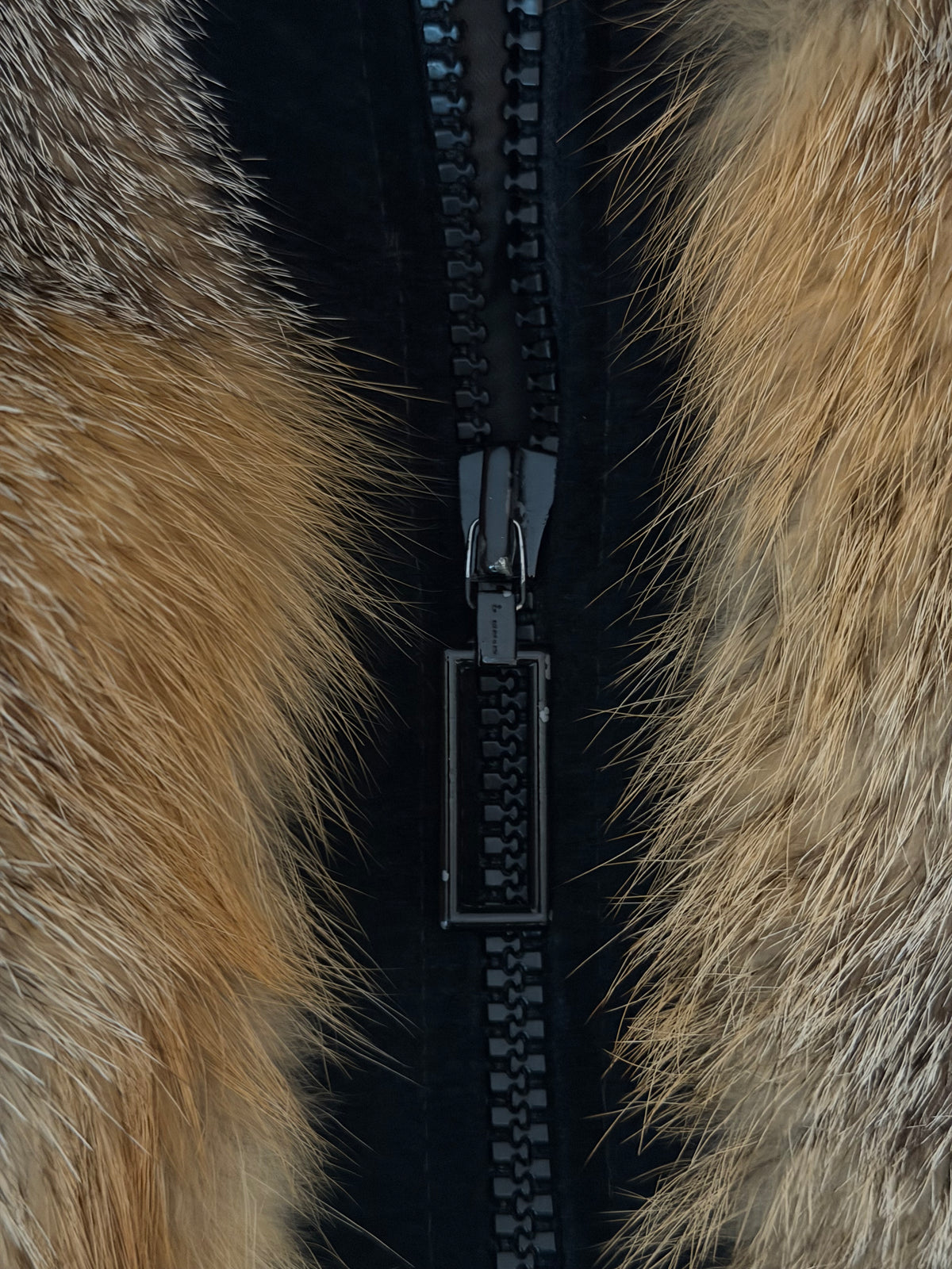 Vintage Fox Fur Zip Jacket