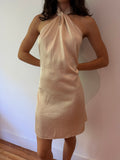 Satin Halter Dress