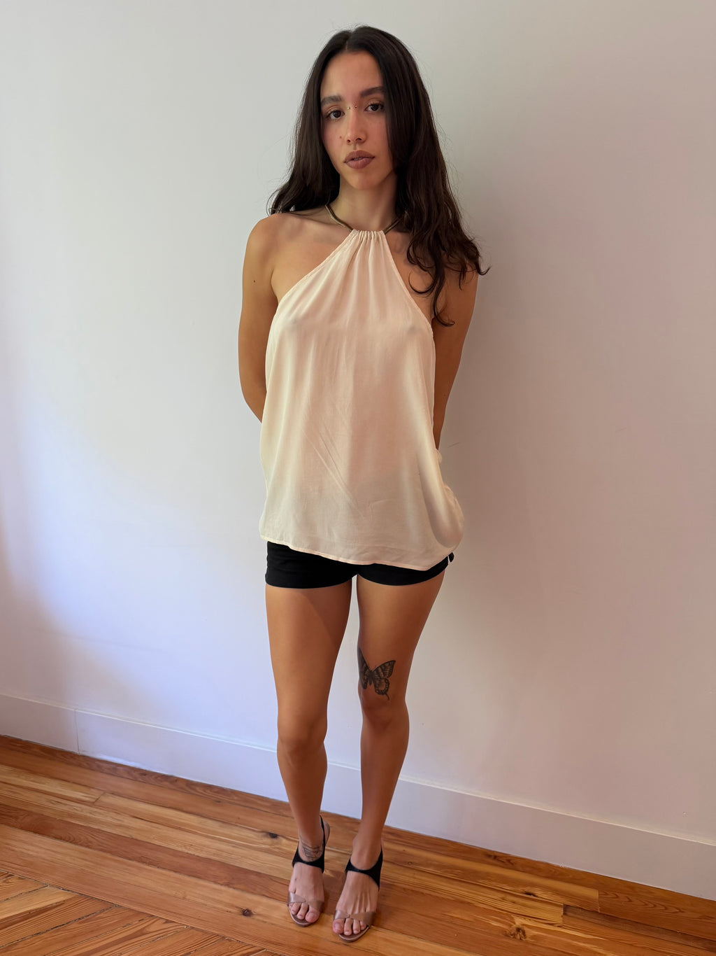 Silk Halterneck Top