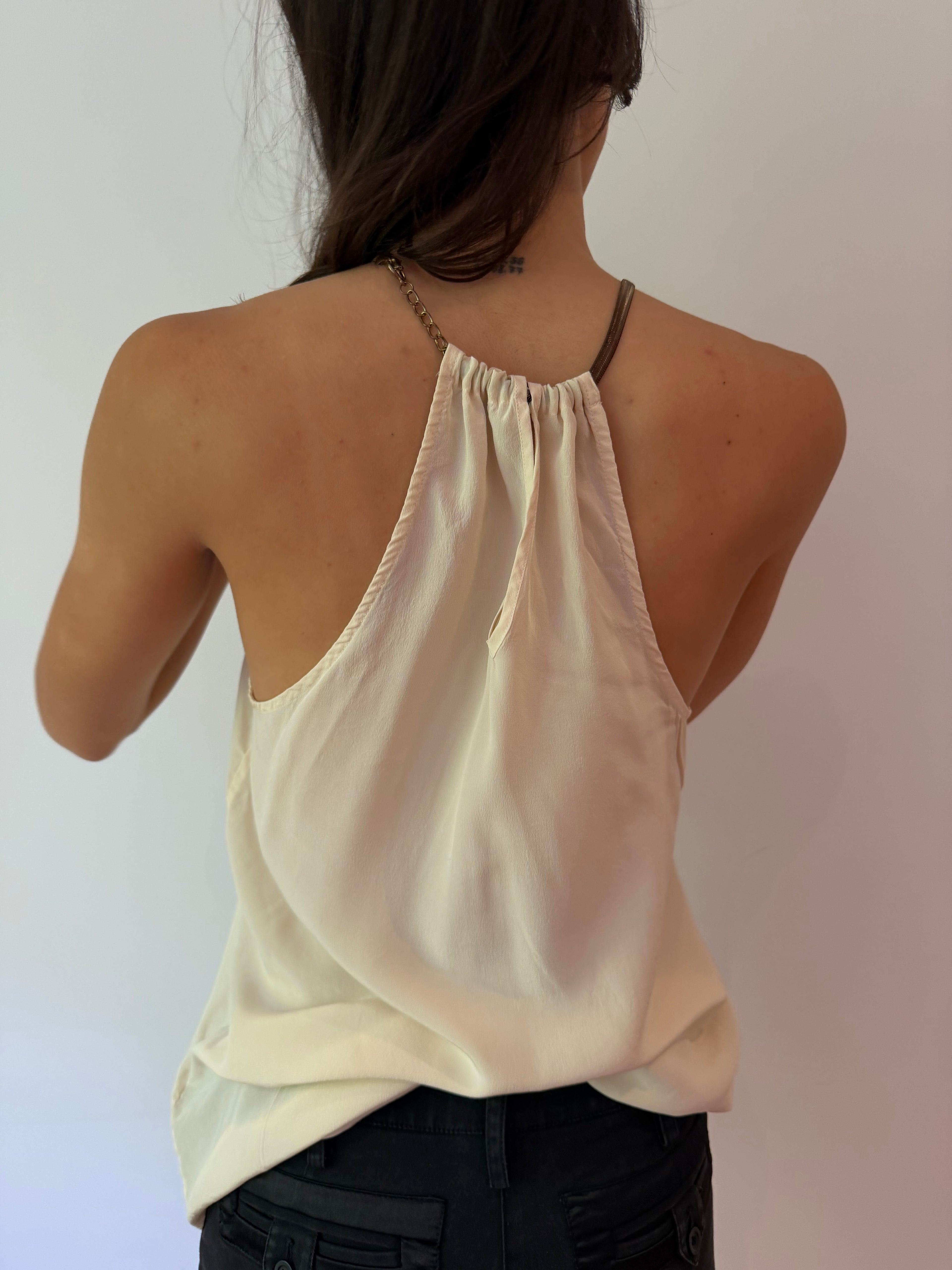 Silk Halterneck Top