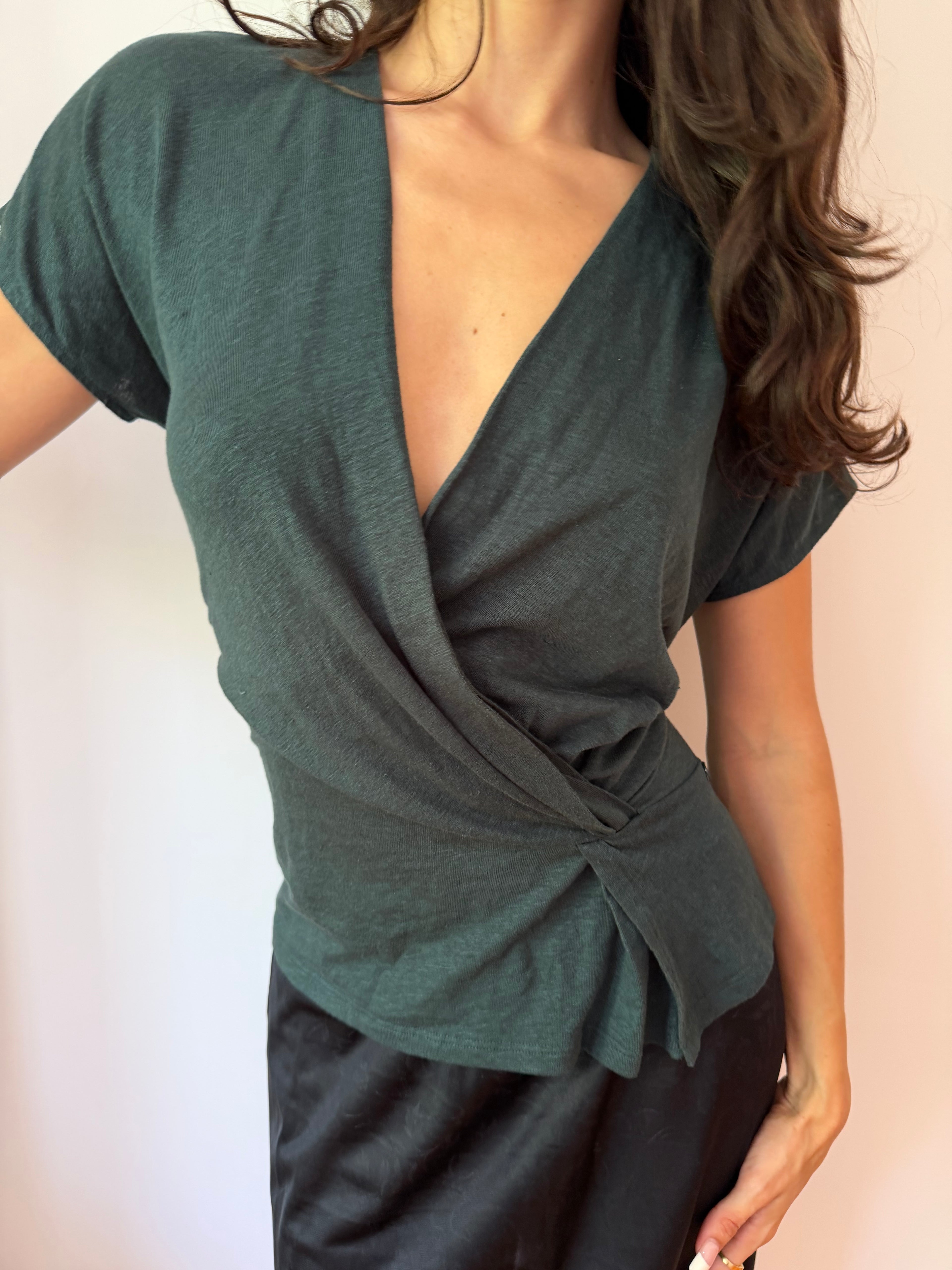 Adolfo Dominguez V-Neck Top